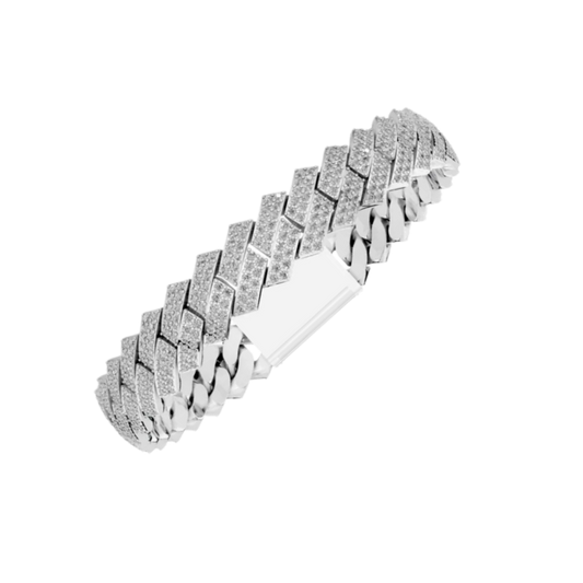 10MM ELEVATED HAVANA LINK SILVER