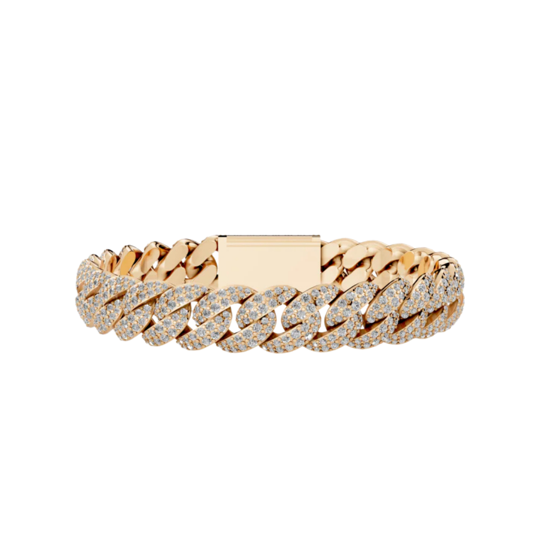 10 MM CUBAN BRACELET ROSE