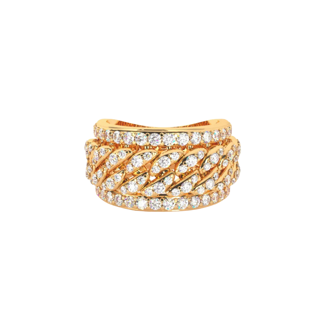 SUPER CUBAN RING YELLOW