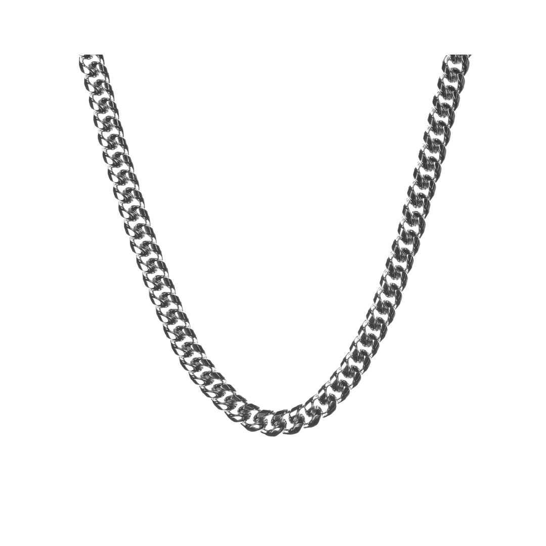 MIAMI CUBAN LINK CHAIN IN WHITE GOLD - 12 MM
