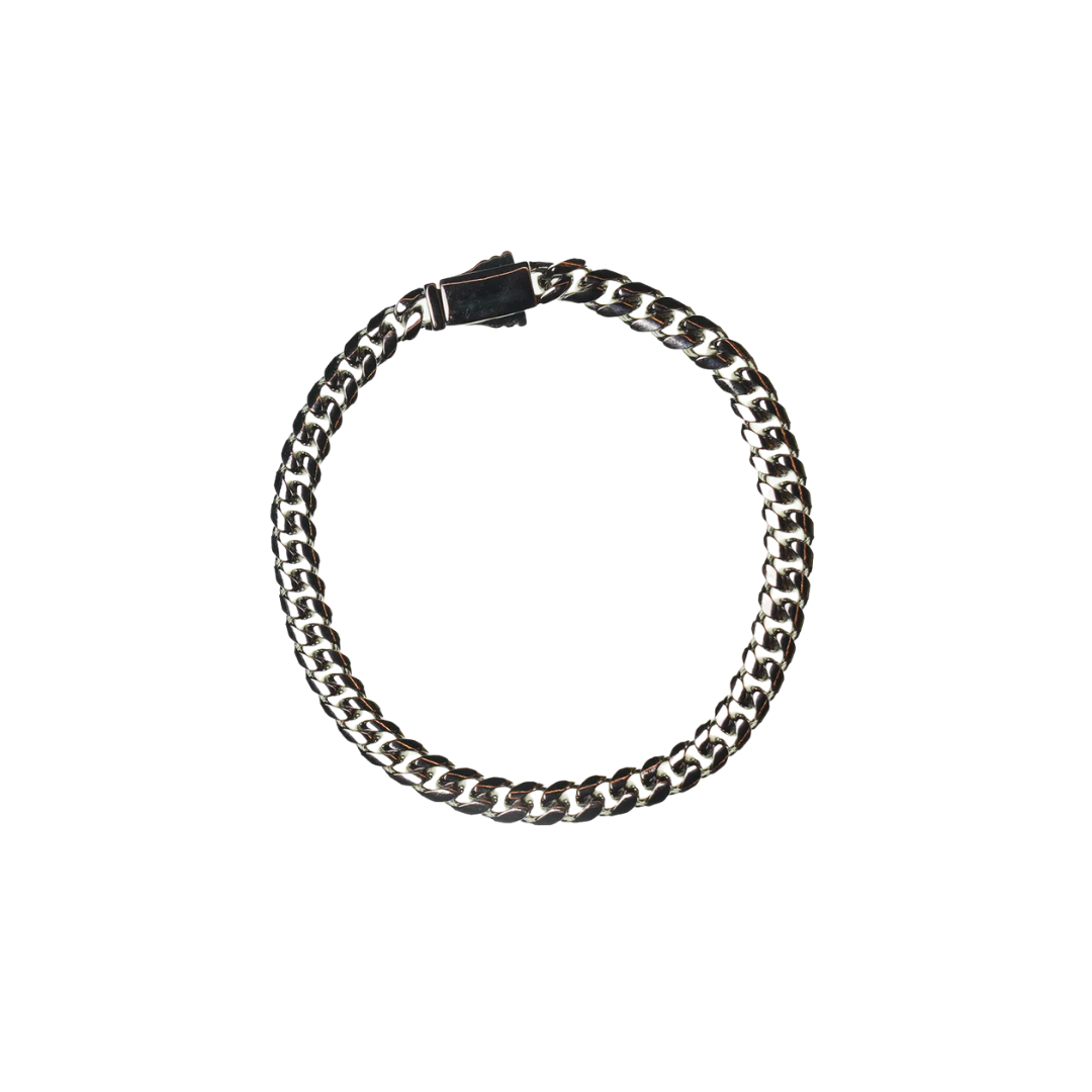 MIAMI CUBAN LINK BRACELET IN WHITE GOLD - 6MM