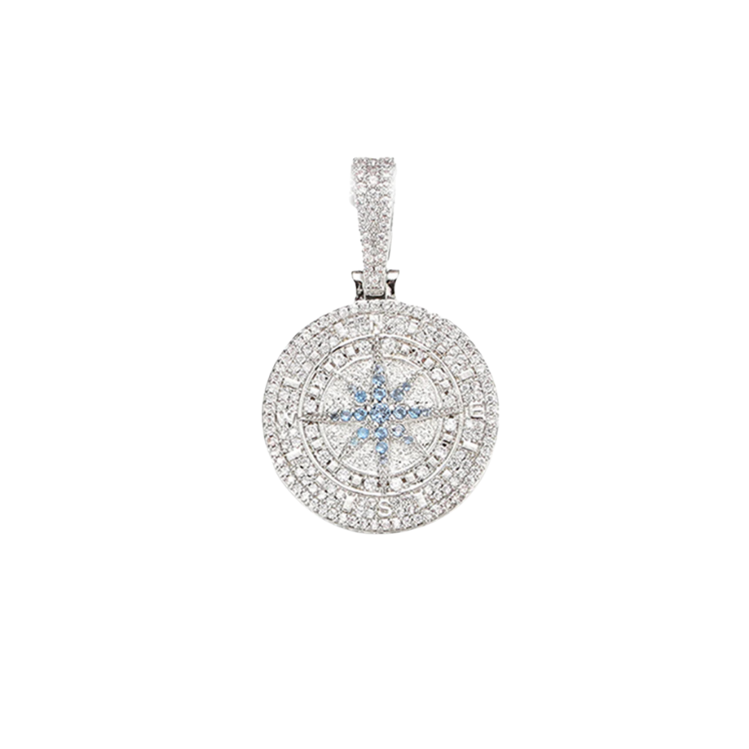 ICED COMPASS PENDANT