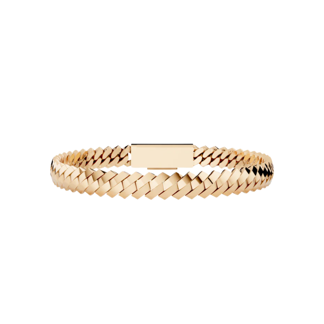 6 MM SOLID RAISED CUBAN BRACELET ROSE