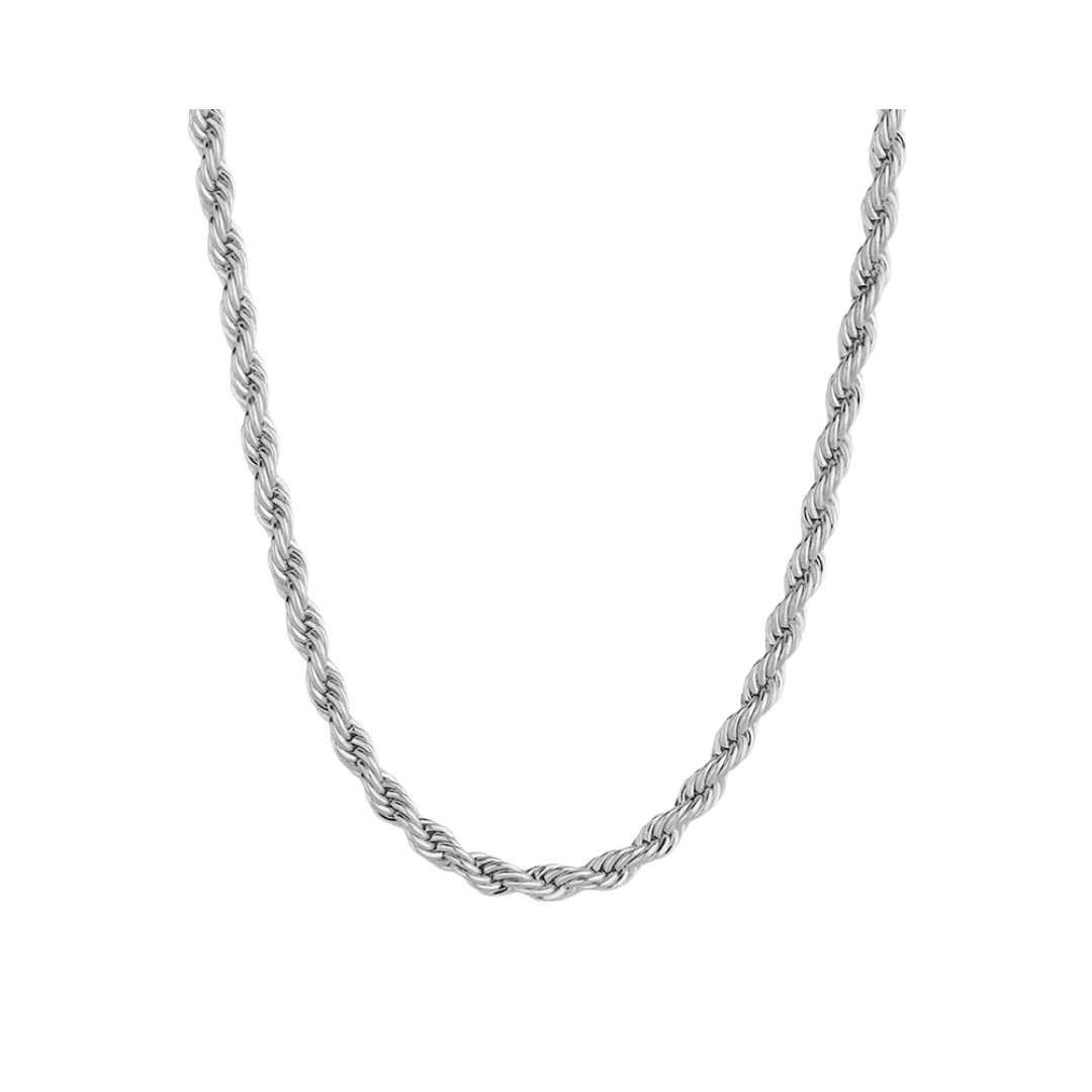 ROPE CHAIN IN WHITE GOLD - 5MM