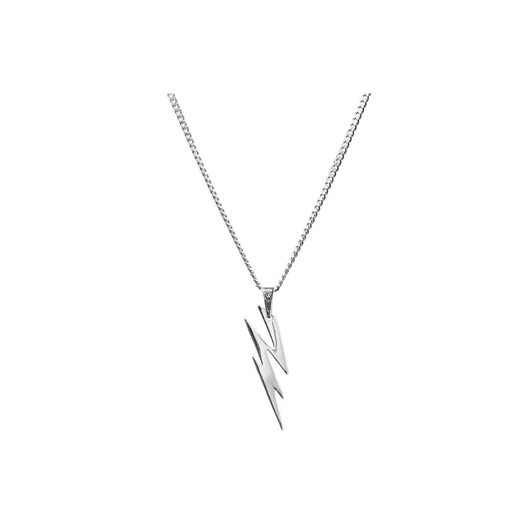 LIGHTNING PENDANT WITH CURB CHAIN