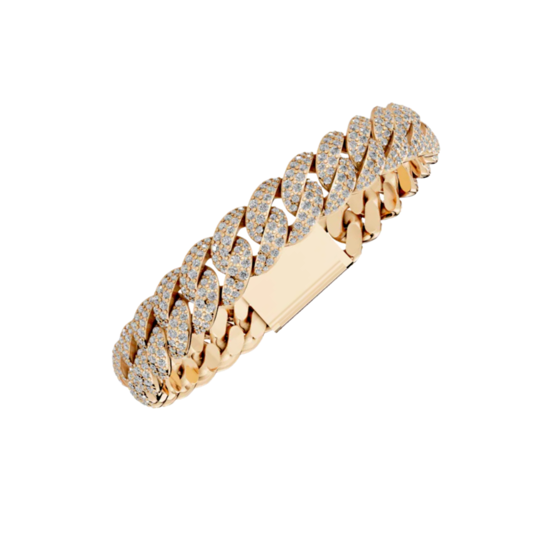 10MM ELEVATED HAVANA LINK ROSE GOLD