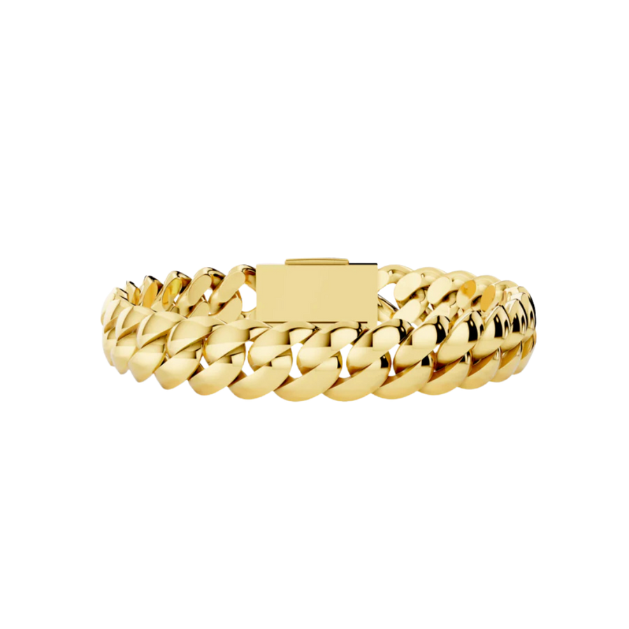 10MM SOLID HAVANA LINK GOLD