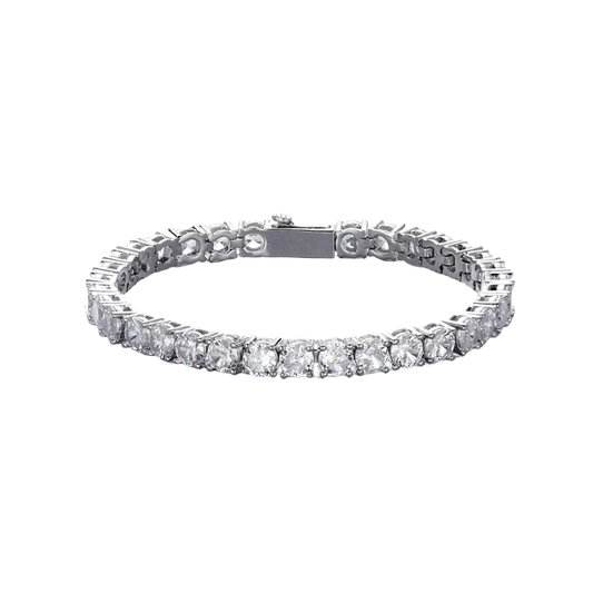 MICRO TENNIS BRACELET IN WHITE GOLD - 3MM