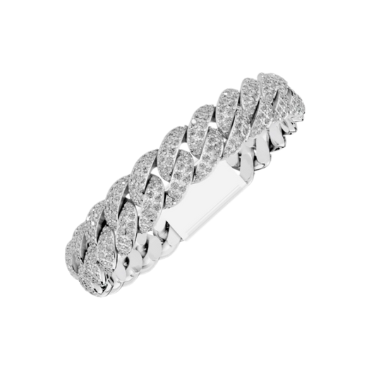 12MM HAVANA LINK SILVER