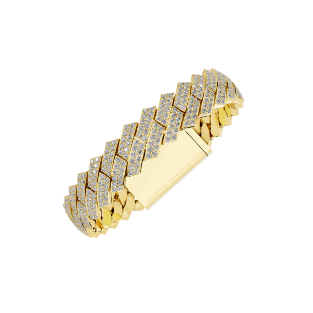 12MM ELEVATED HAVANA LINK GOLD