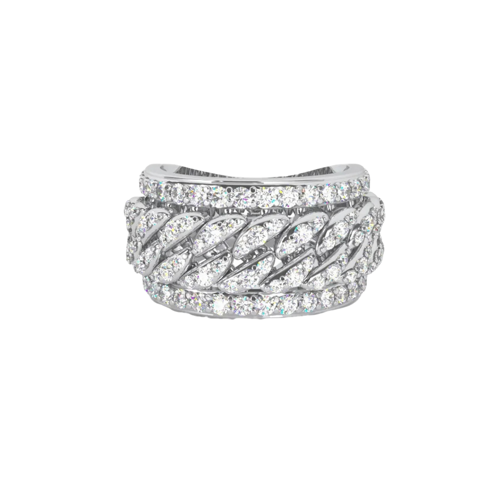 BOLD HAVANA BAND SILVER