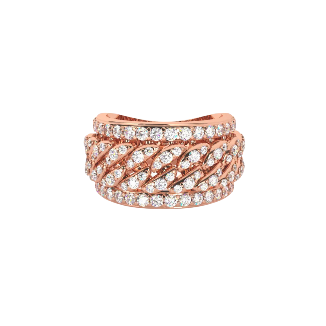 BOLD HAVANA BAND ROSE GOLD