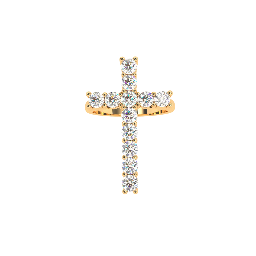 CRUCIFIX BAND GOLD