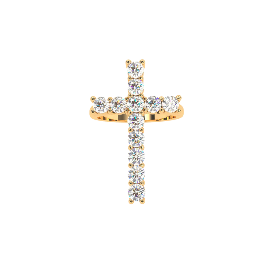 CRUCIFIX BAND GOLD