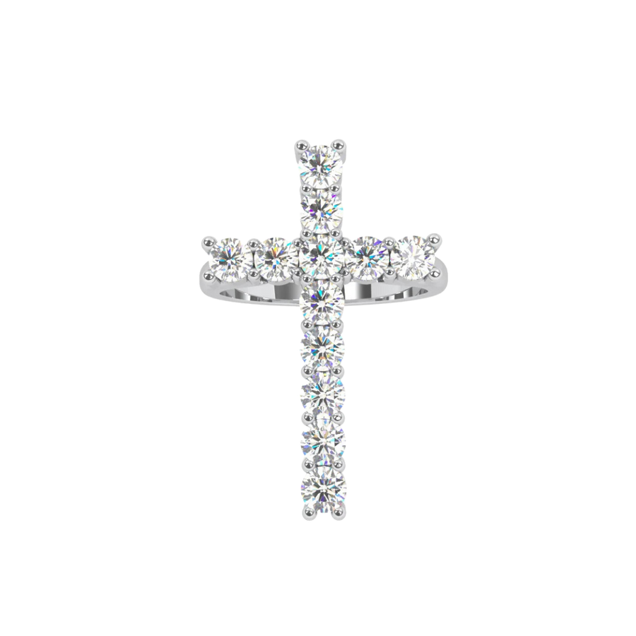 CRUCIFIX BAND SILVER