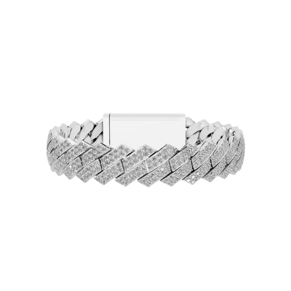 12MM ELEVATED HAVANA LINK SILVER
