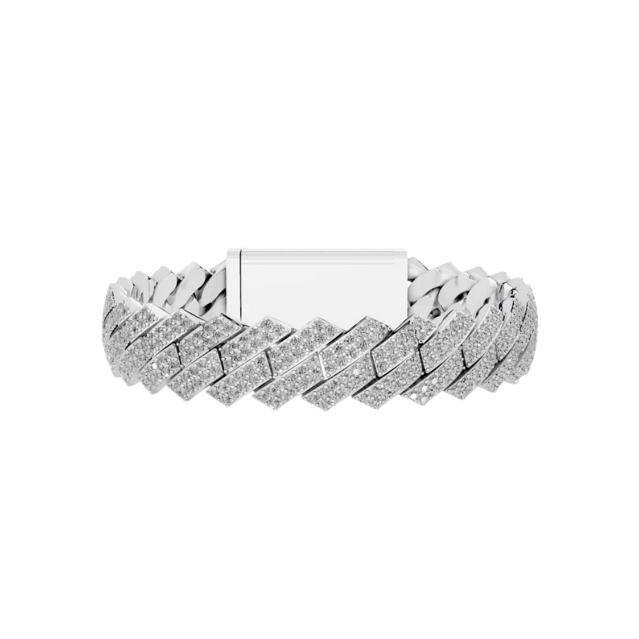12MM ELEVATED HAVANA LINK SILVER