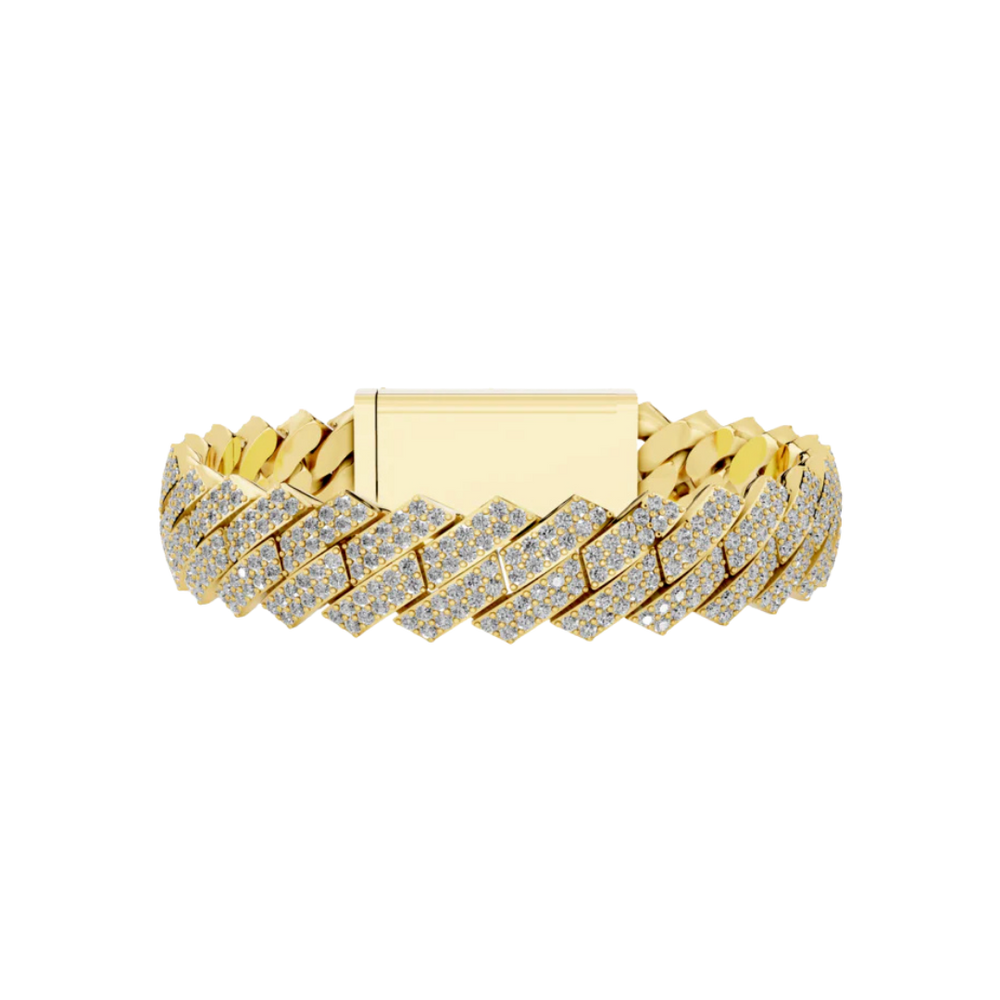 12MM ELEVATED HAVANA LINK GOLD