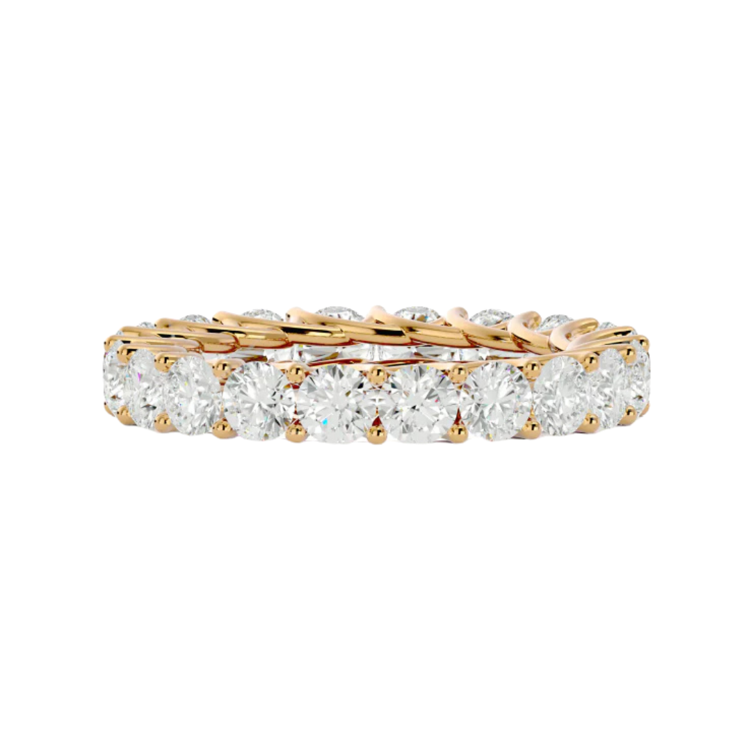 SINGLE ROW ETERNITY RING YELLOW