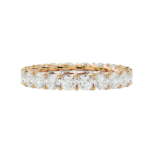 SINGLE ROW ETERNITY RING YELLOW