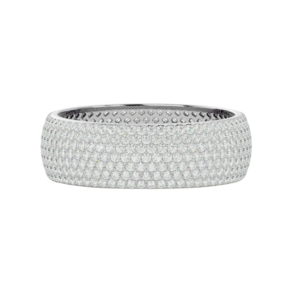 SEVEN ROW INFINITY BAND SILVER