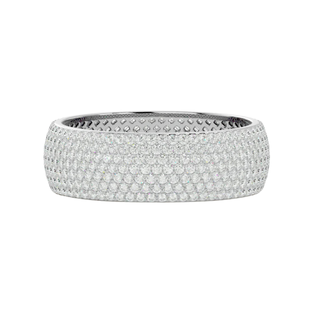 SEVEN ROW INFINITY BAND SILVER