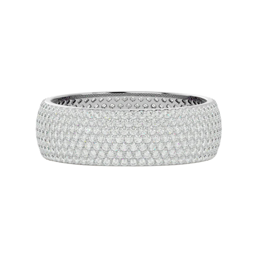 7 LAYER ETERNITY RING WHITE