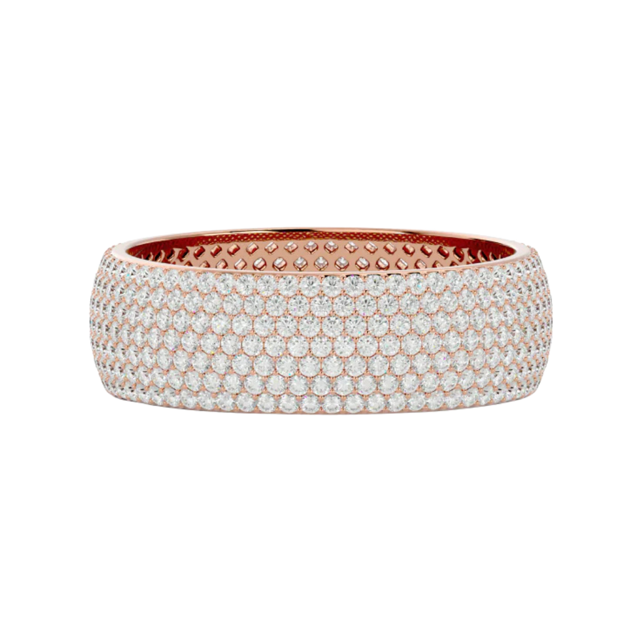 SEVEN ROW INFINITY BAND ROSE GOLD
