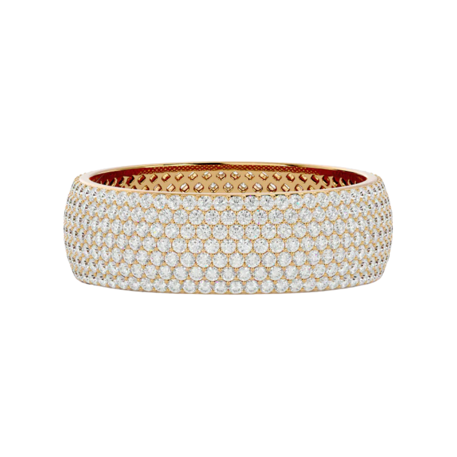 SEVEN ROW INFINITY BAND GOLD