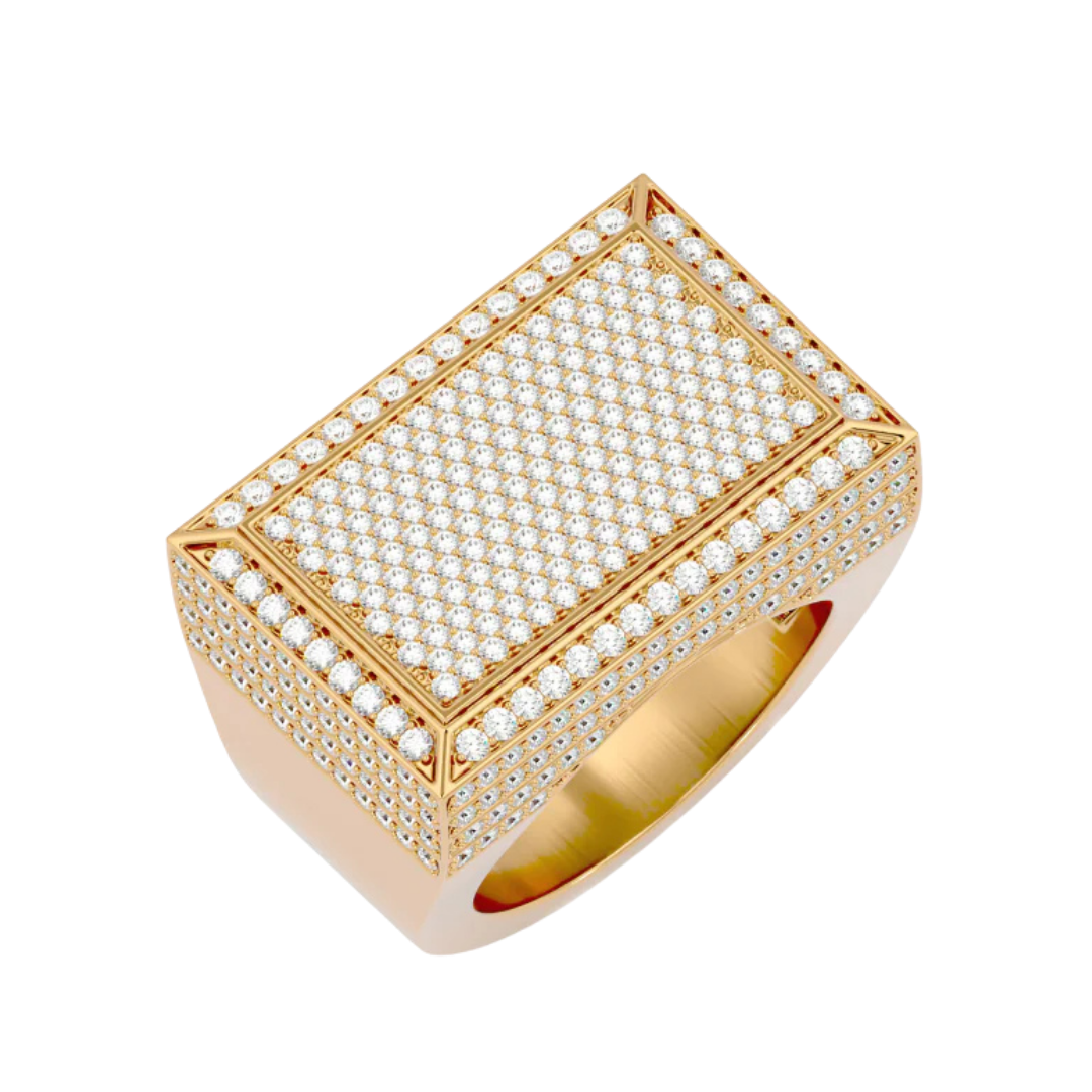 RECTANGLE SIGNET RING YELLOW