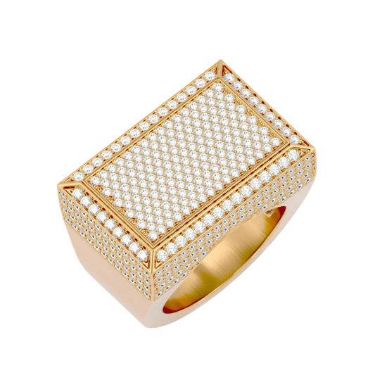 RECTANGLE SIGNET RING YELLOW