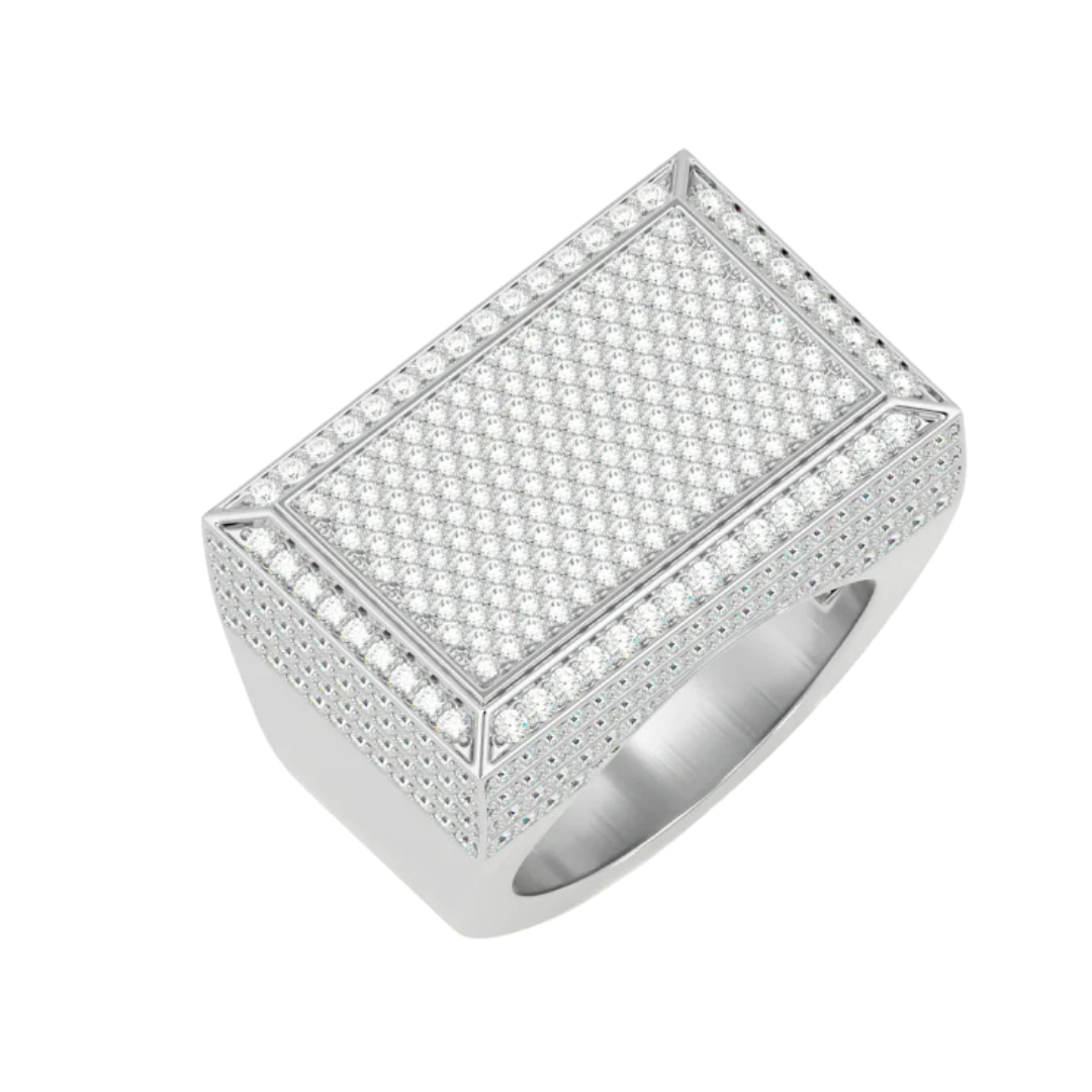 OBLONG SEAL RING SILVER