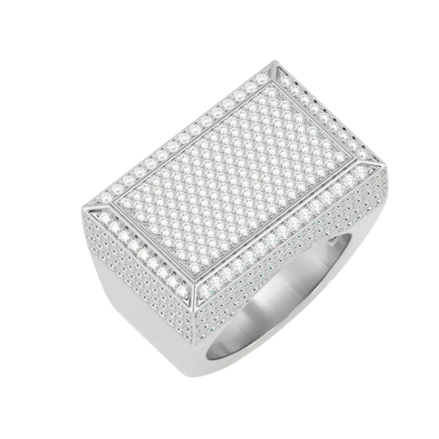 OBLONG SEAL RING SILVER