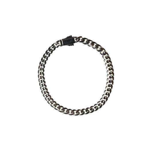 MIAMI CUBAN LINK BRACELET IN WHITE GOLD - 6MM