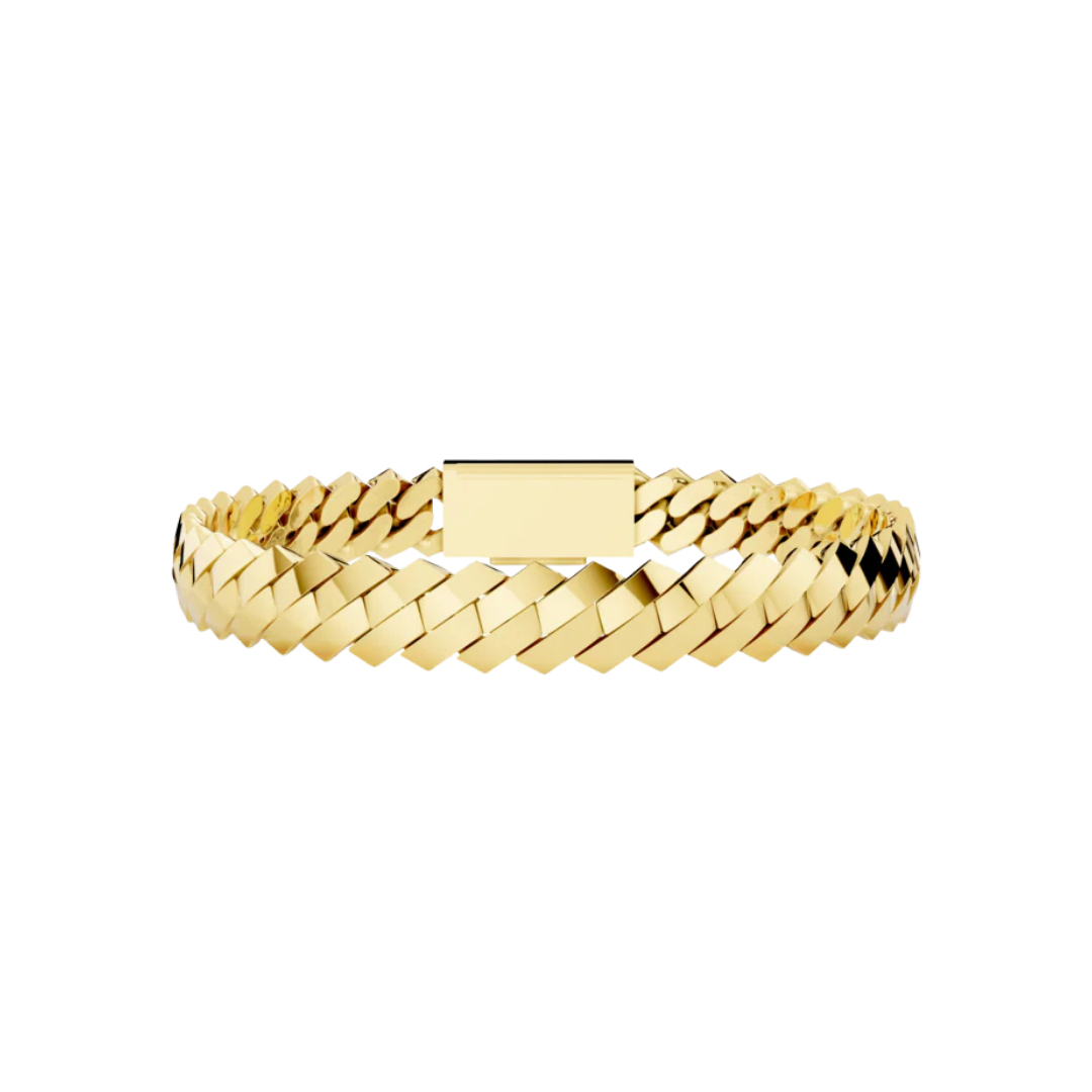 8MM SOLID ELEVATED HAVANA GOLD