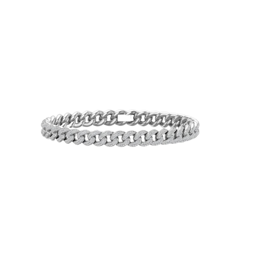 9MM HAVANA LINK SILVER