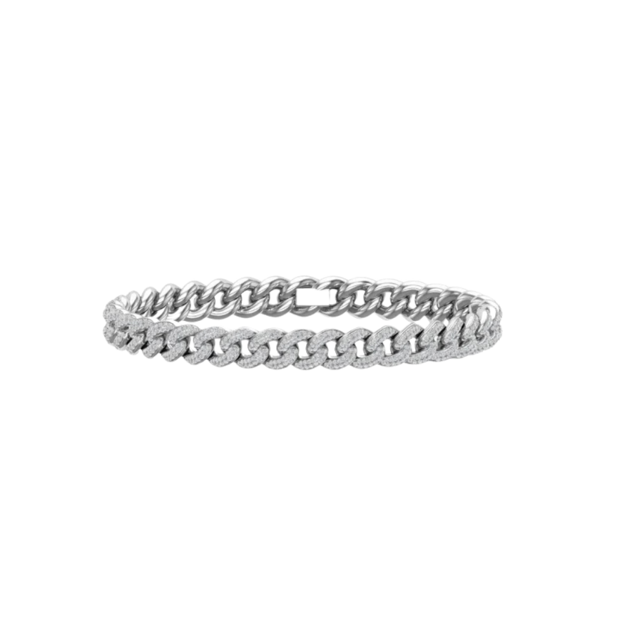 9MM HAVANA LINK SILVER