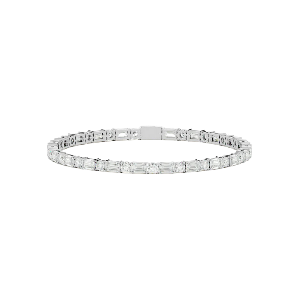 STEPPED COURT BRACELET SILVER
