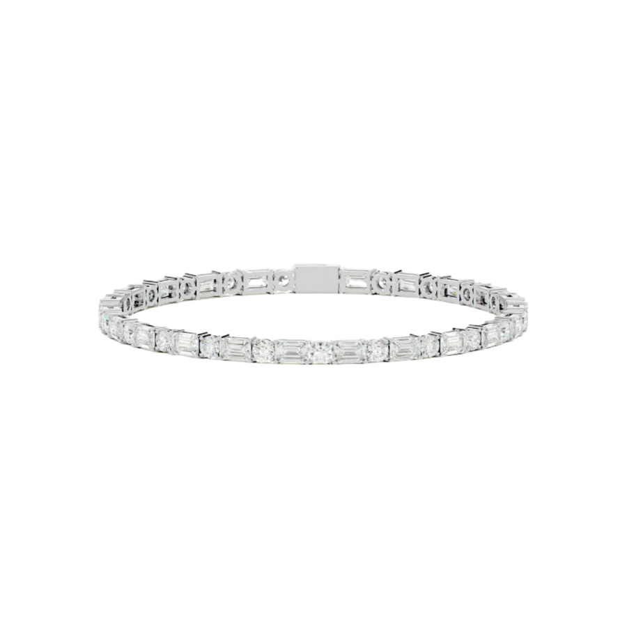 STEPPED COURT BRACELET SILVER