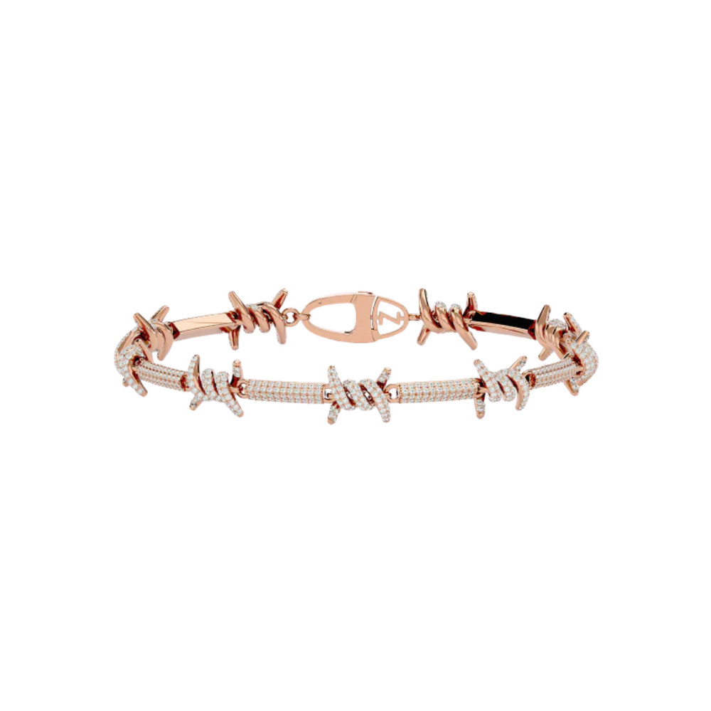 THORN LINK BRACELET ROSE GOLD