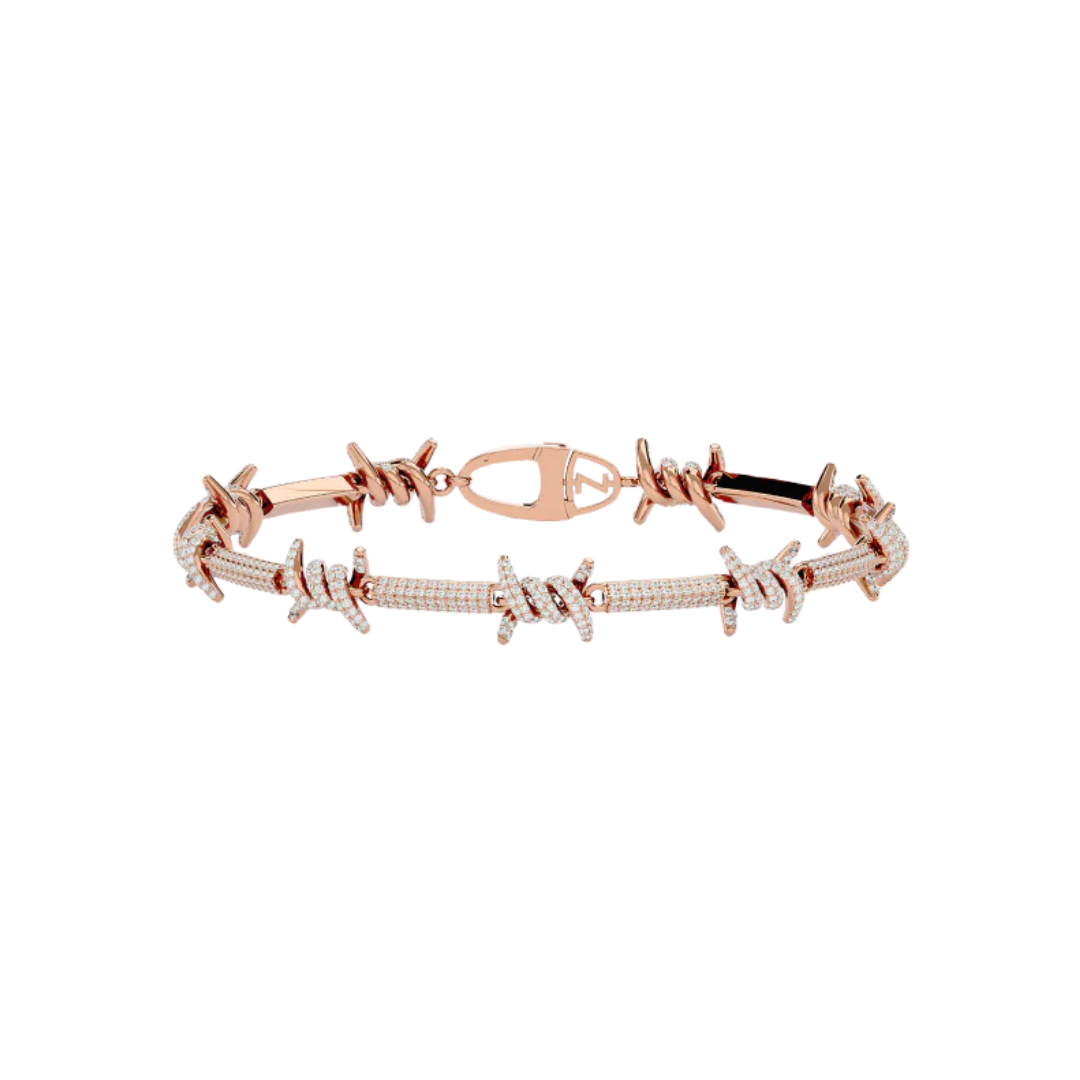 THORN LINK BRACELET ROSE GOLD