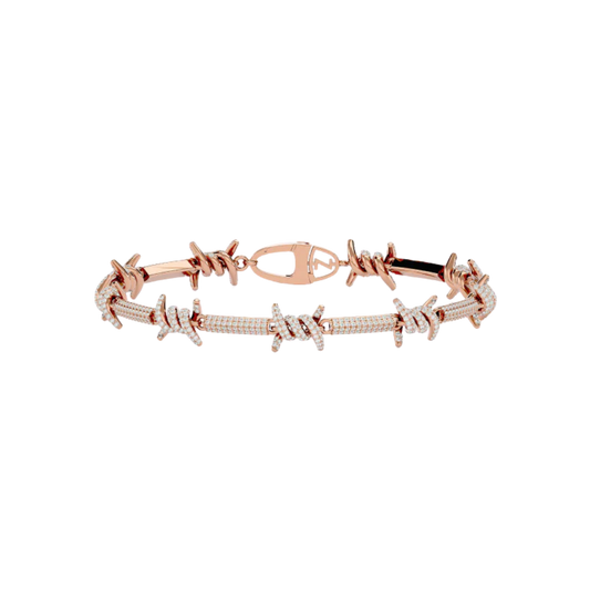 BARBED WIRE BRACELET ROSE