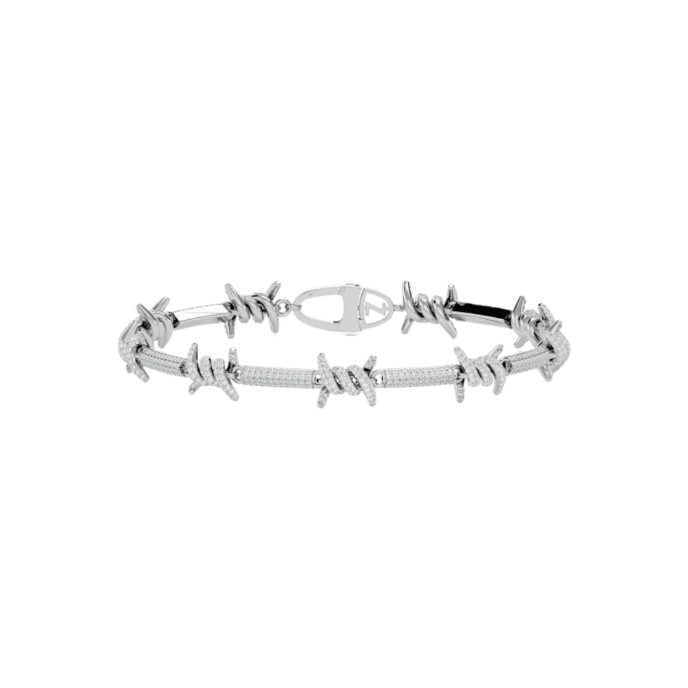 THORN LINK BRACELET SILVER