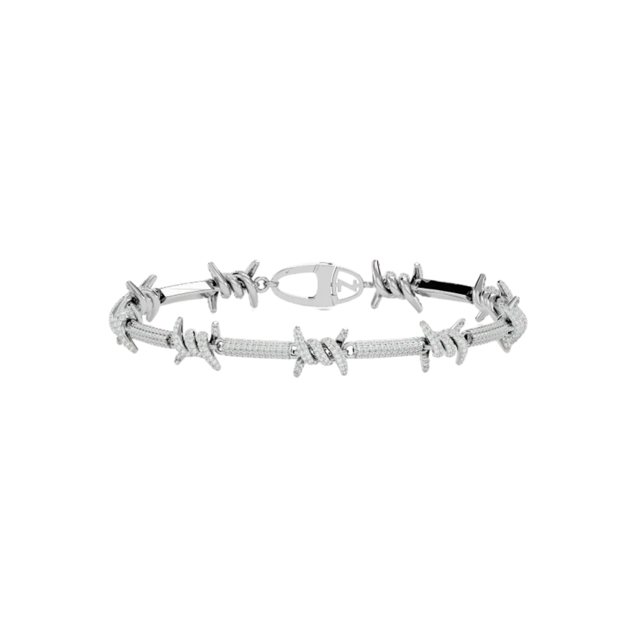 THORN LINK BRACELET SILVER