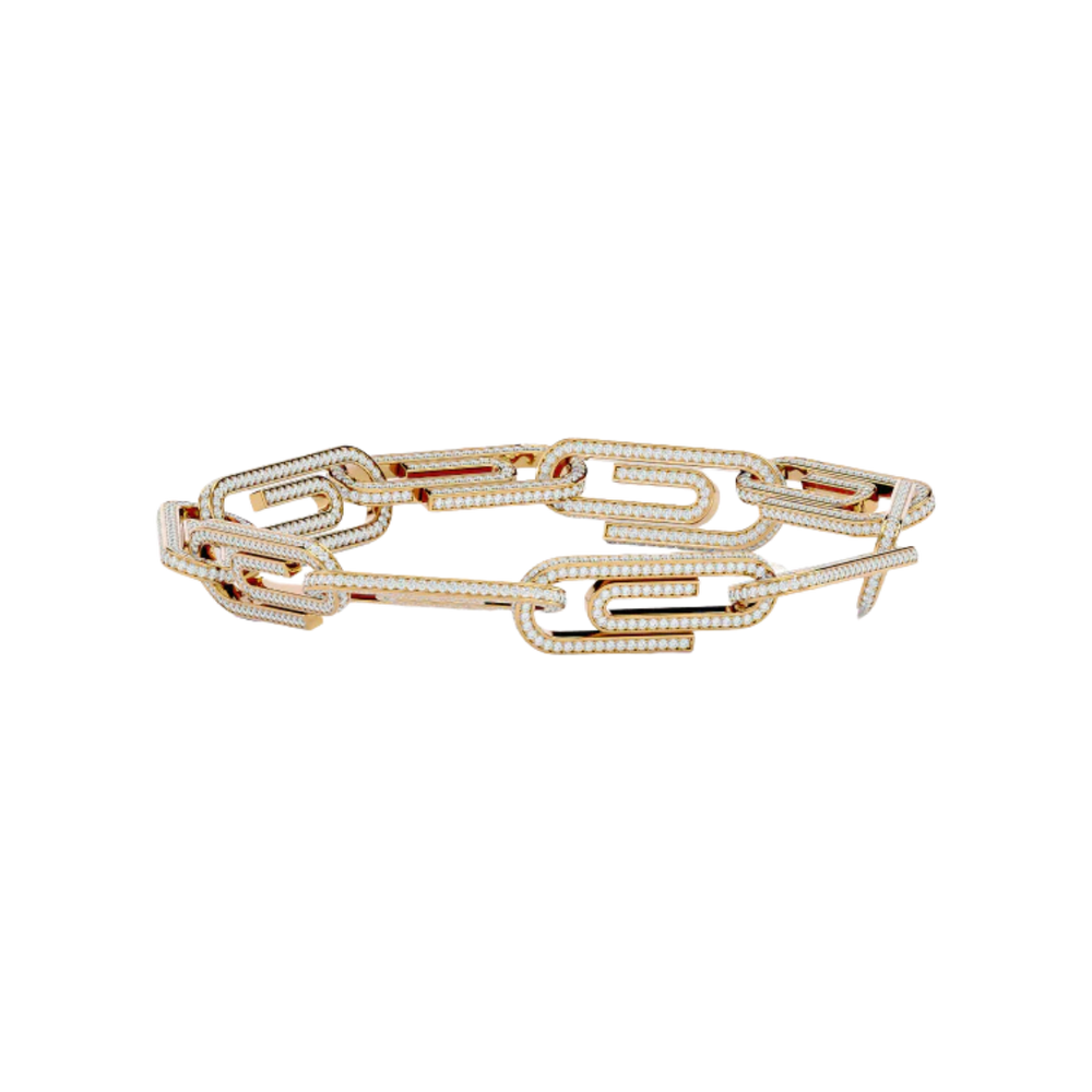 ELONGATED LINK BRACELET GOLD