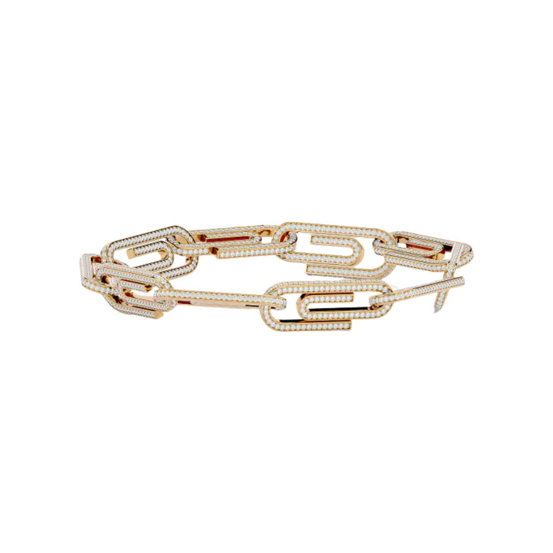 ELONGATED LINK BRACELET GOLD