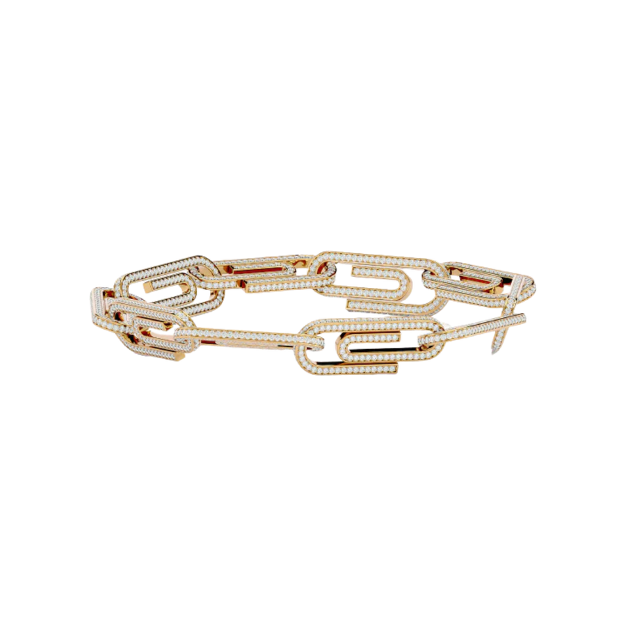 ELONGATED LINK BRACELET GOLD