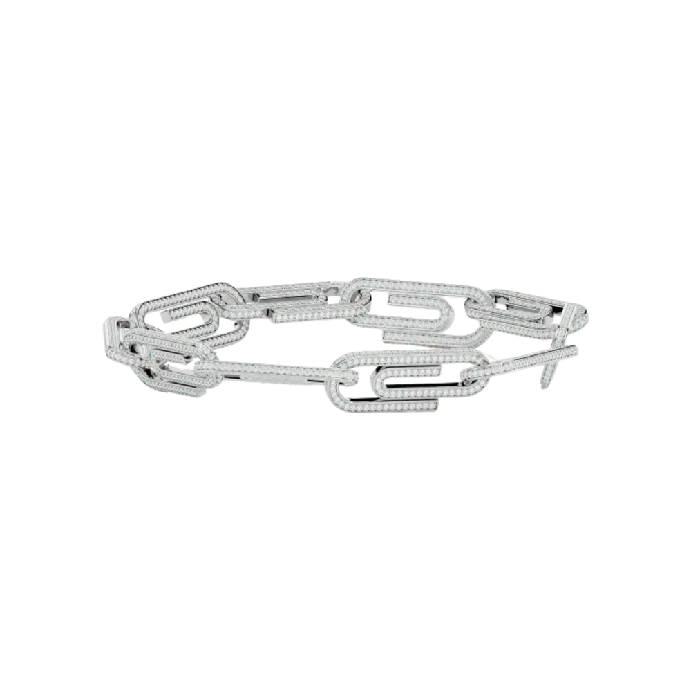 ELONGATED LINK BRACELET SILVER