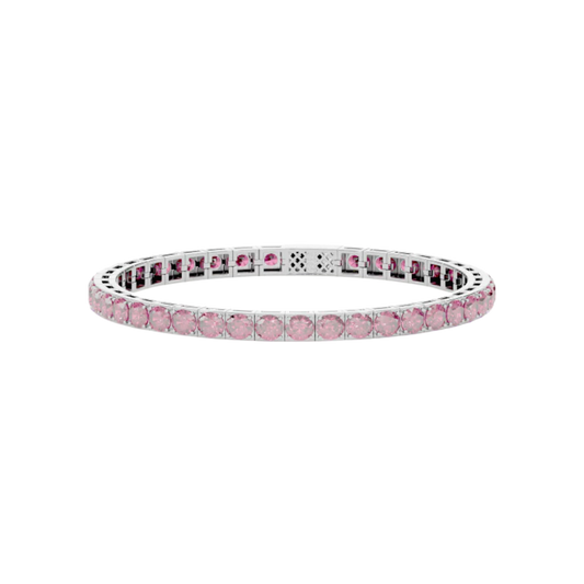 PINK TENNIS BRACELET 4MM
