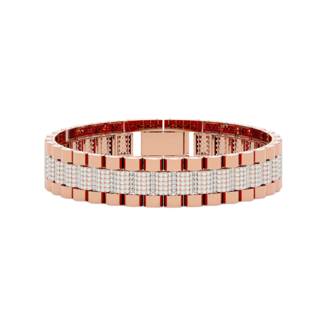 EXECUTIVE LINK BRACELET ROSE GOLD